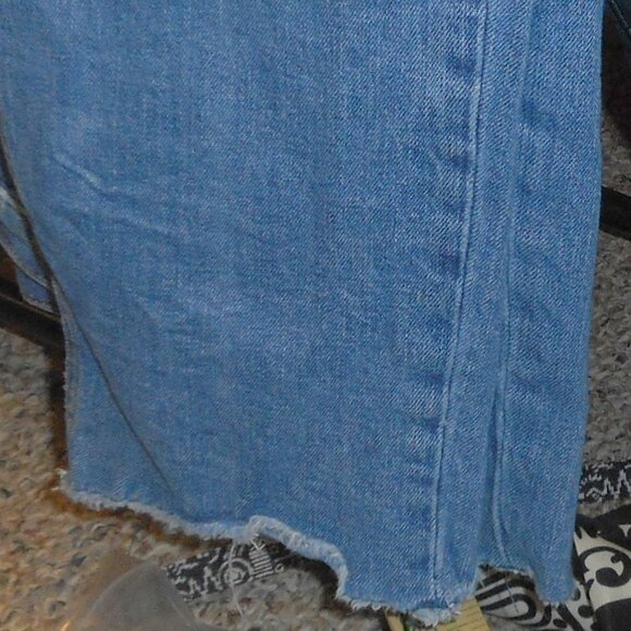 OLD NAVY women's button fly jeans, nice jeans, Tall, sz 8  blue jeans - Picture 11 of 12